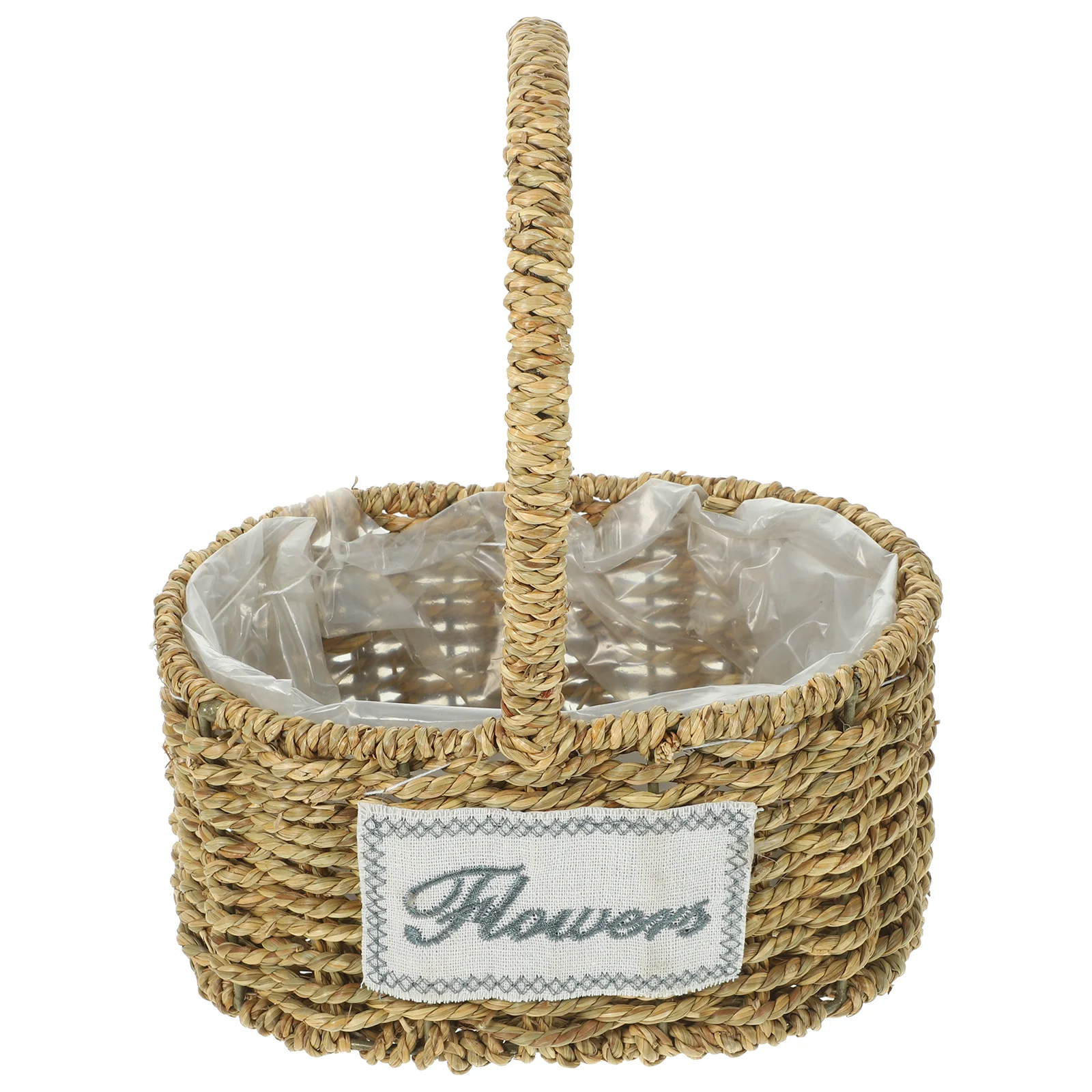 

Hand Woven Picnic Basket Rustic Storage Basket For Outdoor Party Wedding Fruit Bread Flower Gathering Portable Baskets