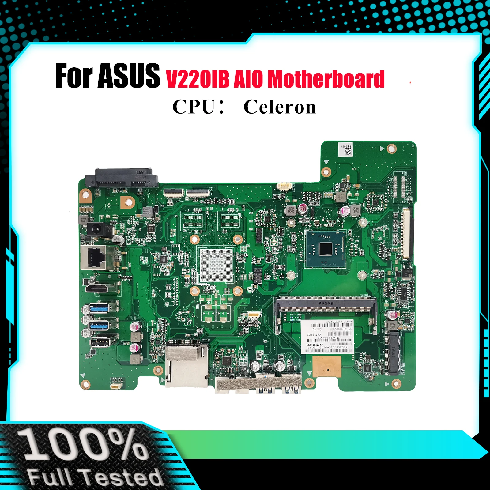 

Материнская плата V220IB для ASUS Vivo AiO V220IC V220I V220IA V220IB, материнская плата с процессором Celeron, 100% тестирование, ОК, быстрая доставка, stk