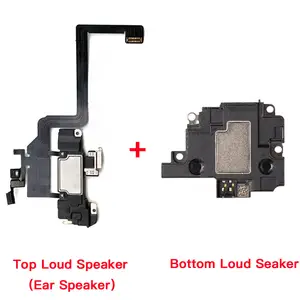 Bilashmart Front Ear Speaker With Flex Cable iPhone X XR XS 11 Pro Max Top With Bottom Loud Speaker Replacement