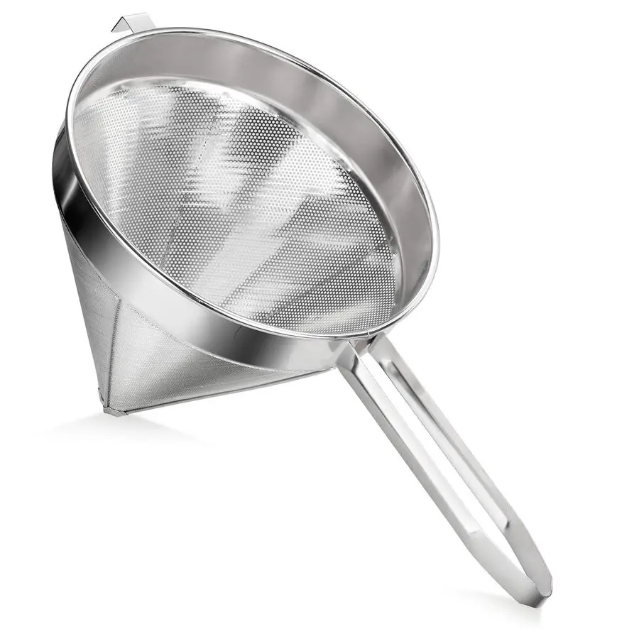 

34127 18 8 Stainless Steel China Cap Strainer, 10Inch, Fine Mesh