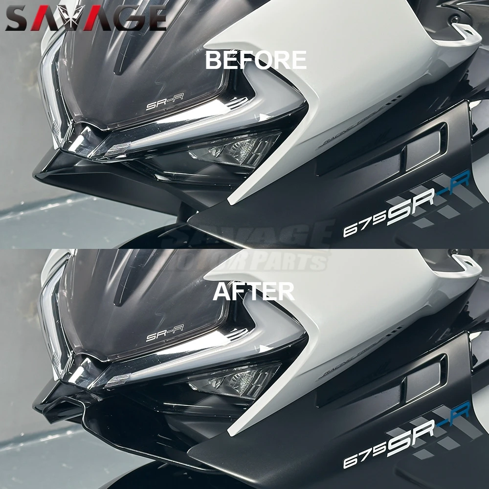 Für CFMOTO 675SR 2025 Frontverkleidung Winglet Wing Guard Abdeckung 675SS 675SR-R 2024 Motorrad Winglet Aerodynamische Flügel Kit Spoiler