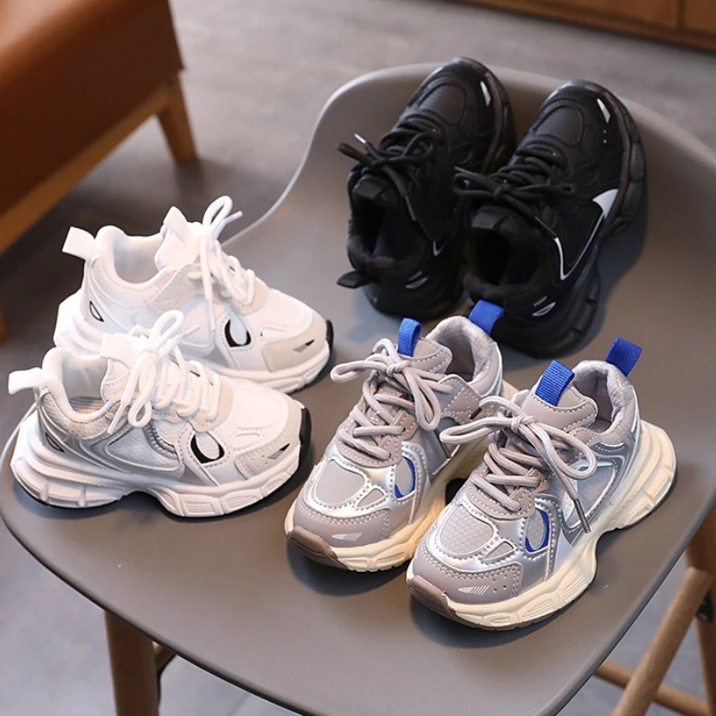 

Детские дышащие спортивные кроссовки 2026 года, весенние, новые, ретро, для девочек, на мягкой подошве, повседневные, для студентов, универсальные, для бега