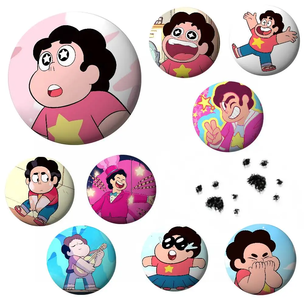 Niedliche H-Steven Universe-W minimalistische, exquisite Weißblechbroschen: Elegante Anstecknadeln für Taschenaccessoires.