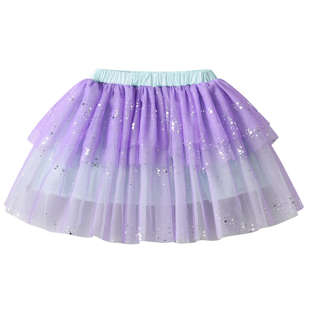 DXTON 2-teiliges Mädchen-Bekleidungsset, gerüschtes ärmelloses Kinder-Top + Netzrock, Sommer-Baumwoll-Kinderanzüge, Urlaubs-Outfits für Mädchen im Freien – Detail 9