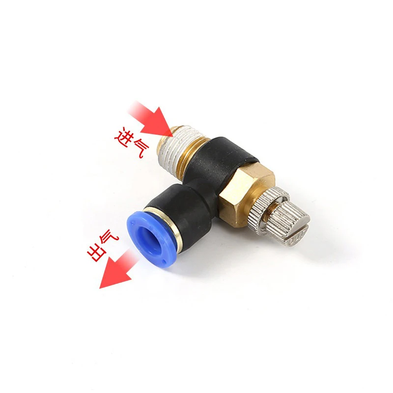 100Pcs Quick Connector Pressure Regulator Throttle Valve SL4-M5/SL6-M5/SL4-02/6-02 Compressor Accessories Air Pneumatic Fitting