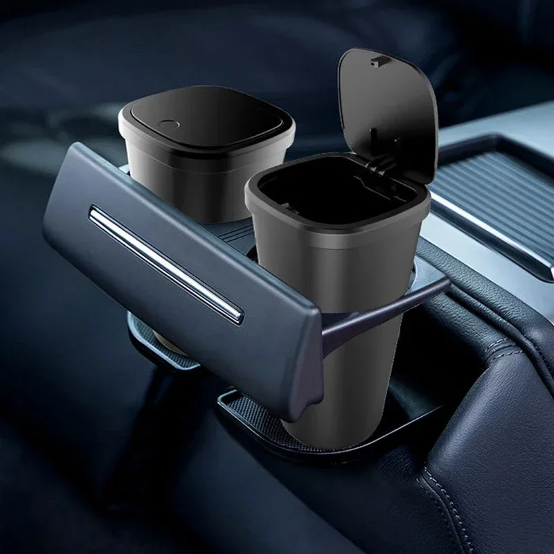New Car Trash Can Automatic Storage Box Storage Bag Ashtray Storage Bucket