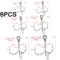 6pcs mixed silver