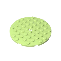 Gobricks GDS-90289 플레이트 8x8 라운드 레고 74611 어린이 DIY 교육용 빌딩 블록 기술과 호환 가능