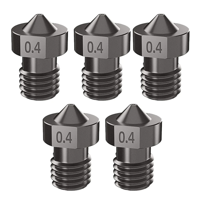 

5 шт., сверхтвердая износостойкая насадка для принтера, 0,4/1,75 мм, V5 V6