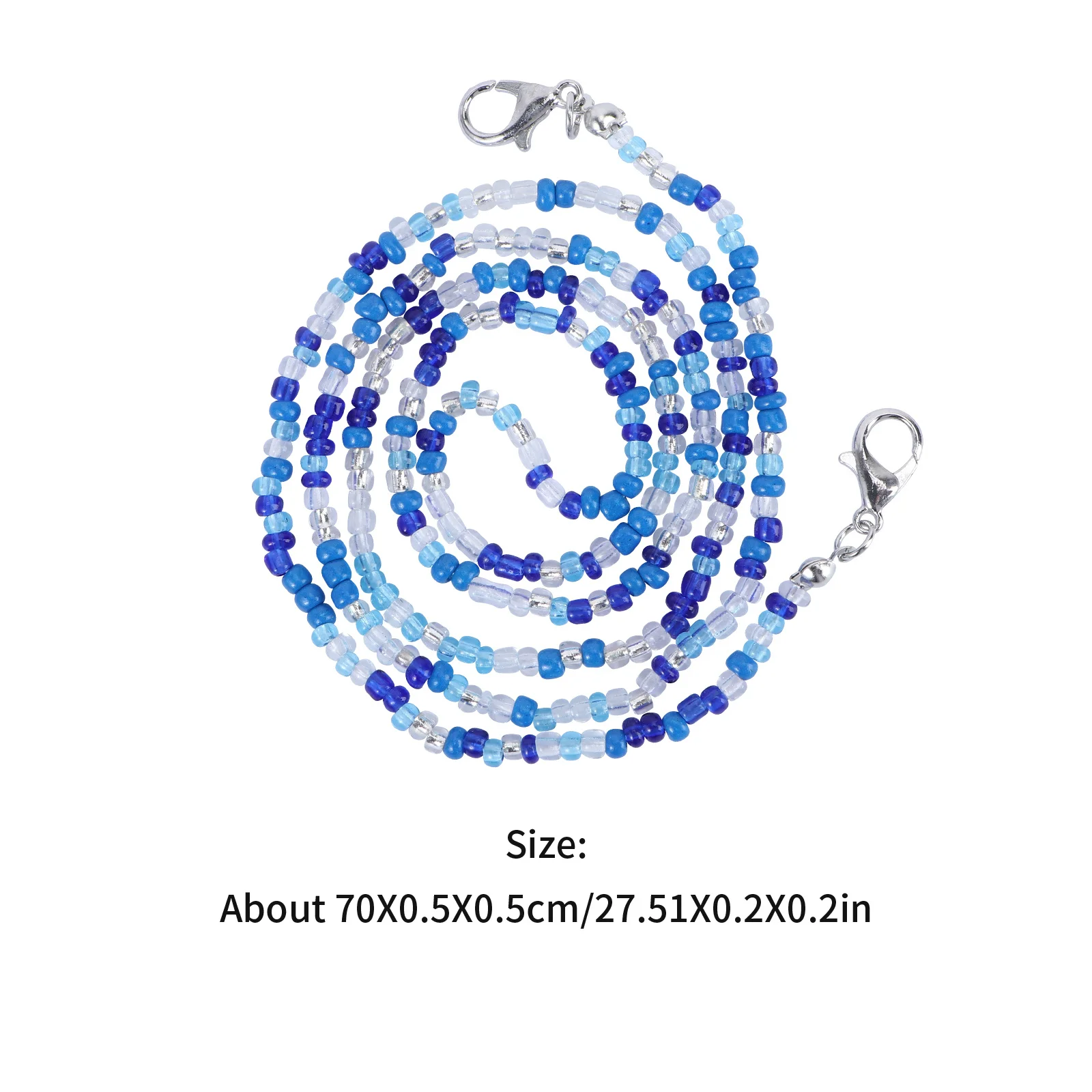 3 Buah Rantai Kacamata Gaya Bohemian Dekorasi Manik-manik Modis Aksesori Kacamata Anti-selip Rantai Kacamata Aksesori Kacamata