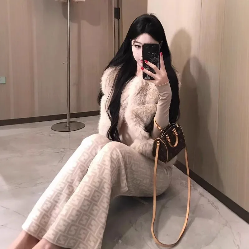 النساء فو الفراء سترة معاطف الصلبة سترات من الفرو الجولة الرقبة أكمام مغطاة زر سميكة الدافئة الفراء فضفاضة عادية 2025 الخريف الشتاء #5