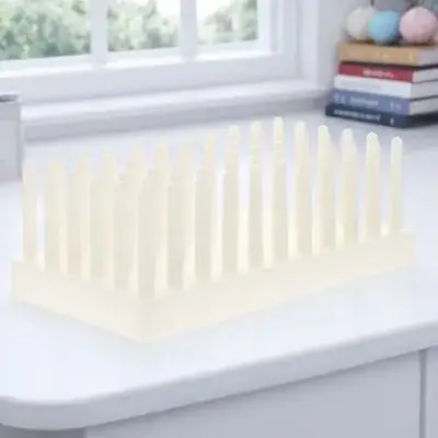 

Plastic Test Tube Rack Laboratory Holder Drying Stand 66 Places Lightweight Multi Functional Glass Plate Inverted Tube