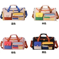 Retro Travel Bag Sports Gym Carry-on Crossbody Bags Hand Tote Colorful For Luggage Large Capacity Multi Pocket Duffle