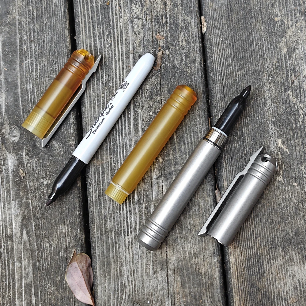 EDC Ultem Imported PEI Titanium Alloy Pen With Collection Writing Multi-functional Portable Outdoor EDC Tools