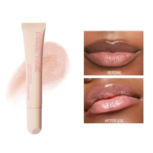 1 PCS Mirror de tubo suave Lip Gloss Lip Lip Lip Aceite Nude Marrón Lip Lip Gloss Húmedo hidratante Cosmética de belleza transparente de labios transparentes Cosméticos 6 mejores ventas de brillo labial transparente - №6