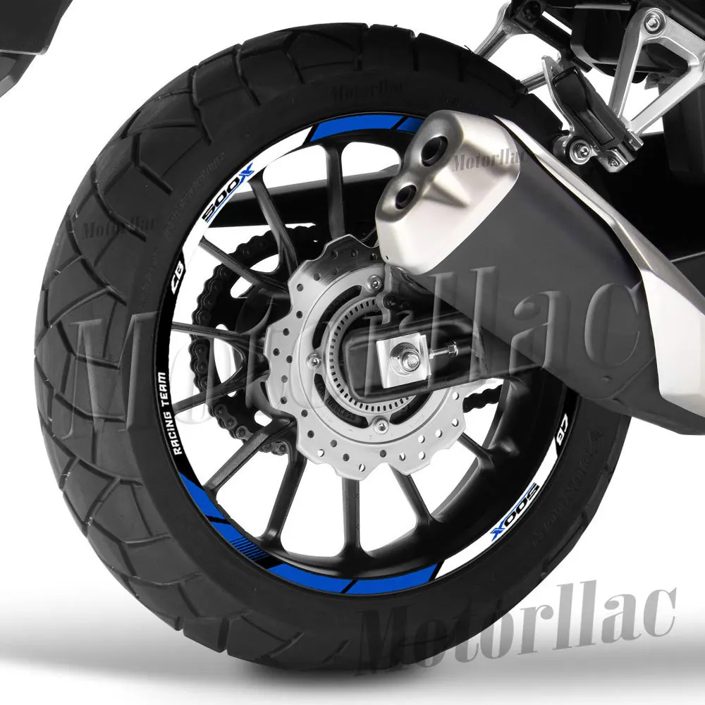 Für CB500 X CB 500X 2019-2023 Reflektierende Motorrad-Felgenaufkleber, CB500X Streifenaufkleber, Zubehör, Wasserdicht – Detail 5