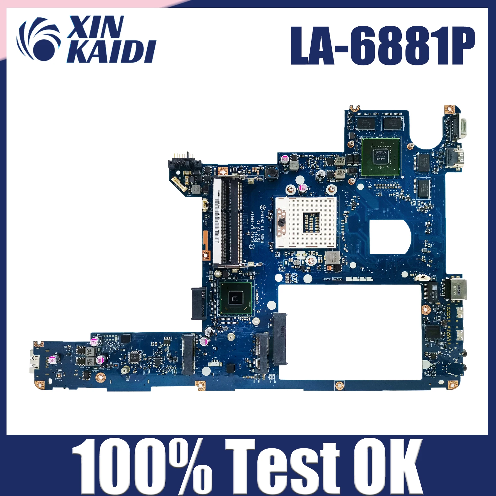 

LA-6881P Notebook Mainboard For Lenovo Y470 Y470N Laptop Motherboard HM65 GPU GT550M DDR3 100% tested work