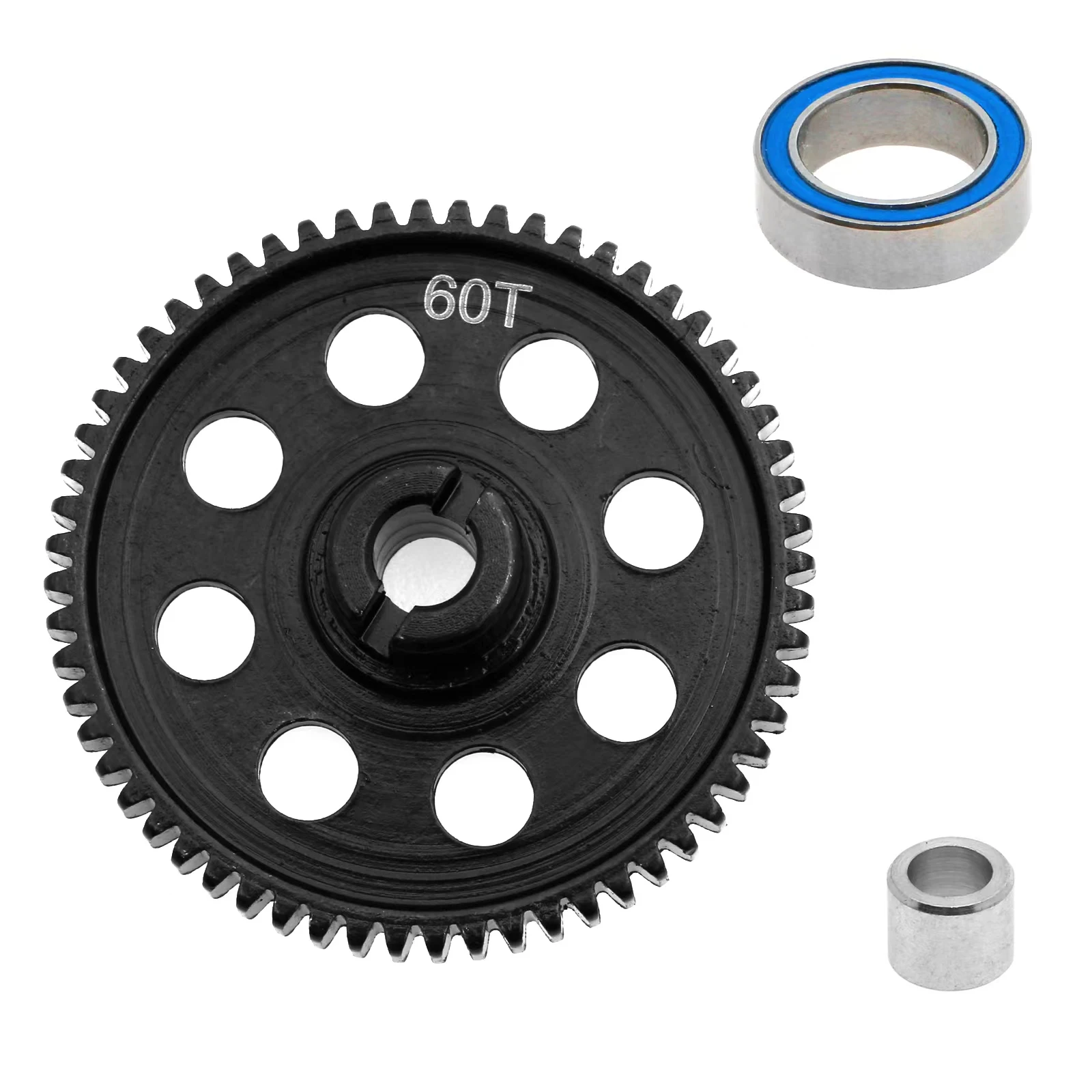 60T 0.5M Spur Gear Hardened Steel Main Gear 7591 for Traxxas LaTrax 1/18 RC Car Rally Teton Desert Prerunner SST Ford Fiesta