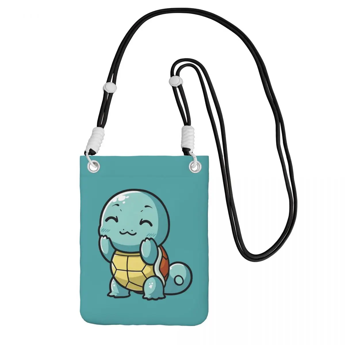 

Custom Squirtles Carry A Mobile Phone Bag Diagonally Women Men Cartoons Shoulder Crossbody Bag Adjustable Length For Travel