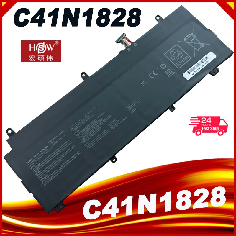 C41N1828 Battery For ASUS ROG Zephyrus S GX531GW GX531GV GX531GWR GX531GX GX531GXR GX531GV-ES003T 15.44V 60WH