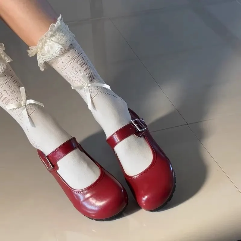 

Flats Women Loafers Shoes Dress Elegant Fashion Shoes Casual Cozy Shallow Sandals Woman Lolita Shoes 2025 Summer Femme Zapatos