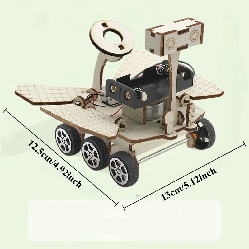 STEM Science Kits for Kids Wooden Mars Rover Educational Toys for Boys Girls 3D Puzzles Building Space Exploration Model Set