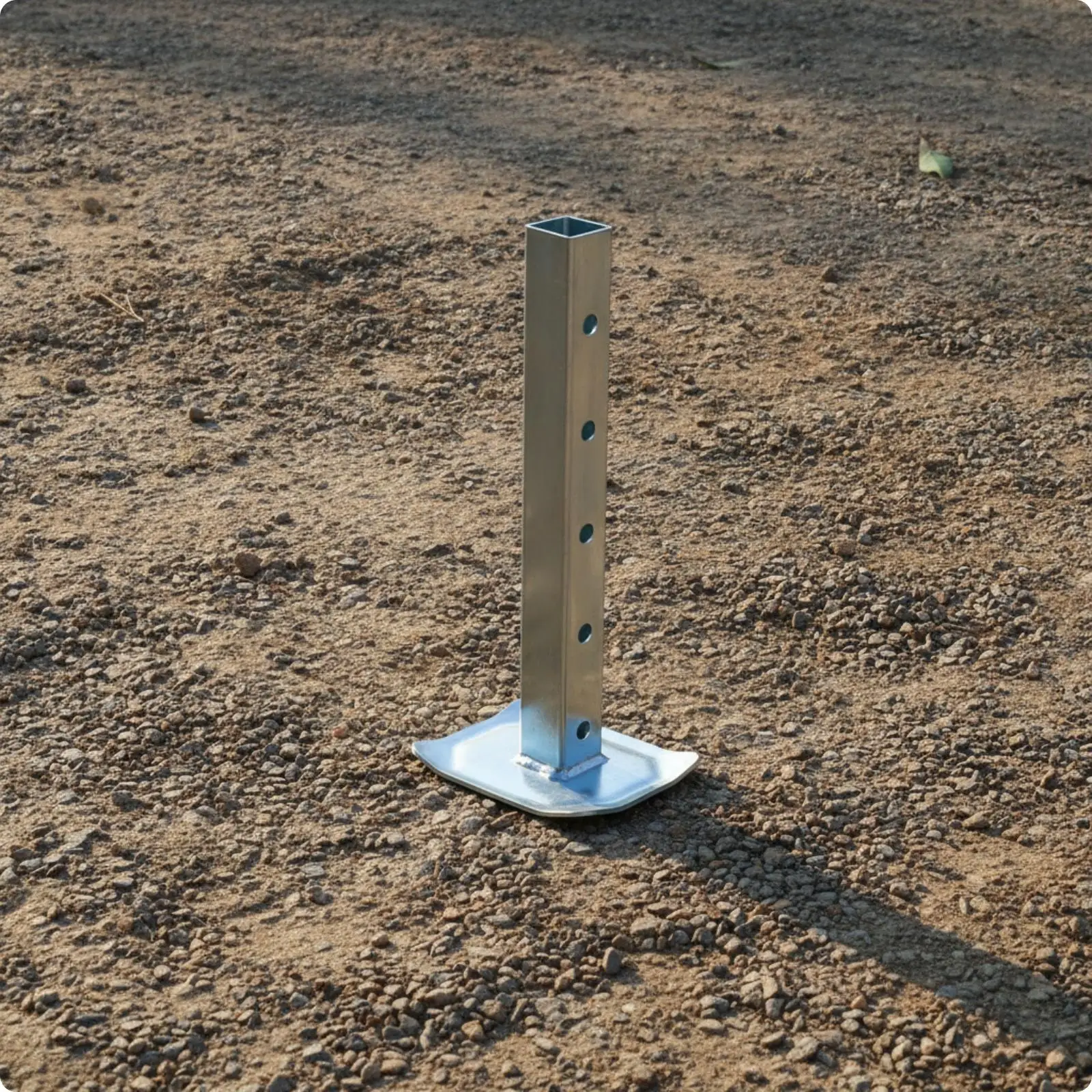 Jack Base with Post Galvanized Trailer Jack Base Hardware Heavy Duty for DIYers, RV Maintenance, Workshops