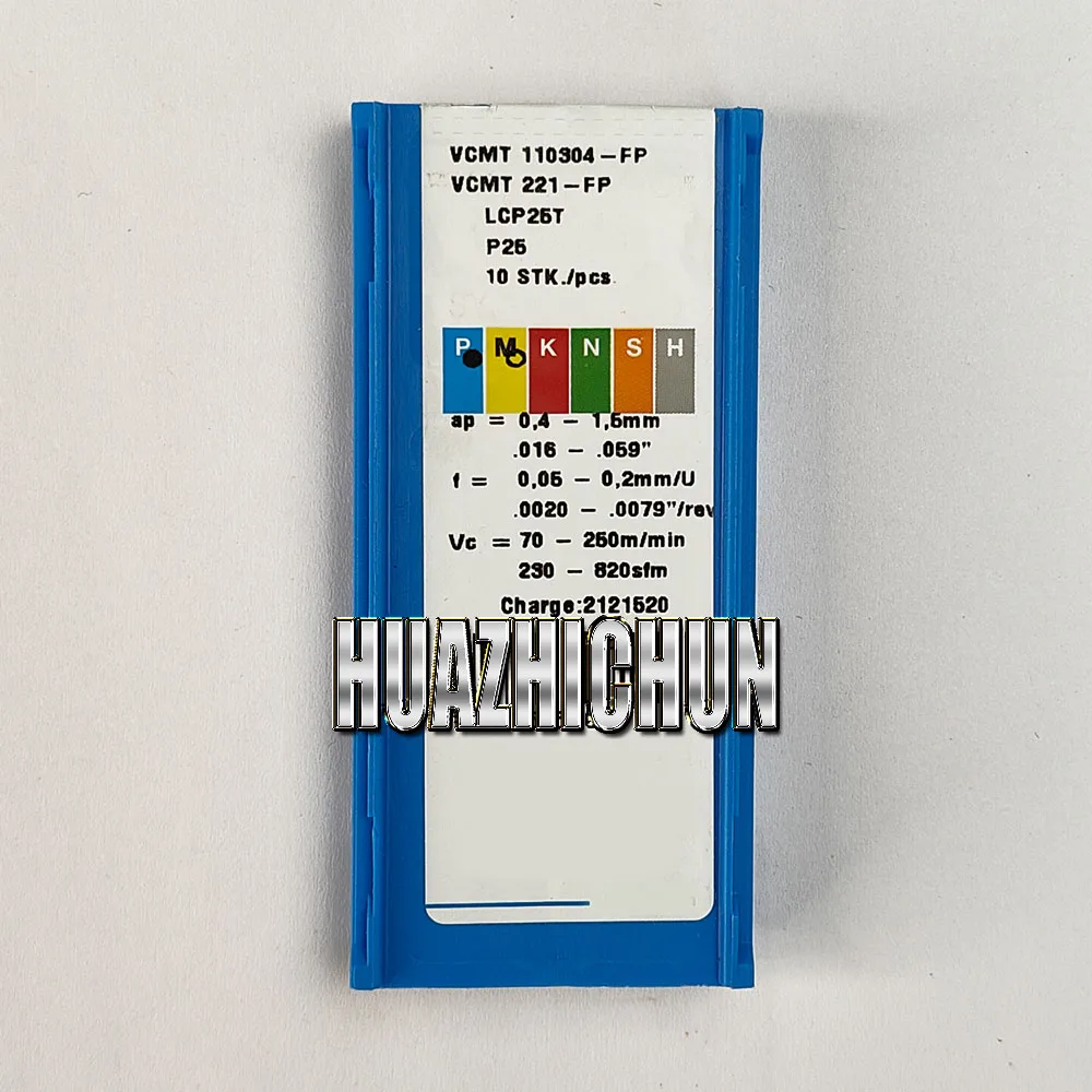 HUAZHICHUN VCMT110304-FP LCP25T carbide inserts cutters blade