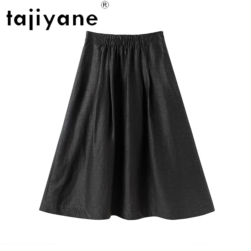 TAJIYANE 100% Mulberry Silk Skirts for Women Real Xiangyun Sha Midi Skirt High Quality A-Line Skirts New Woman Clothes 2026 юбка