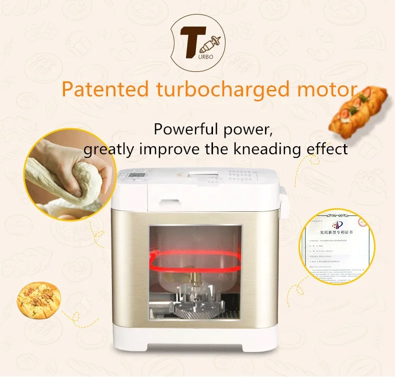 Convenient MINI household kitchen appliances wholesale automatic bread making machine bread maker