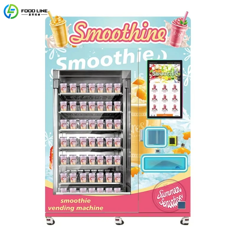 Commercial Classic Smoothie Vending Machine Fully Automatic Machine Frozen Drink Stylish Smoothie Machine Customized