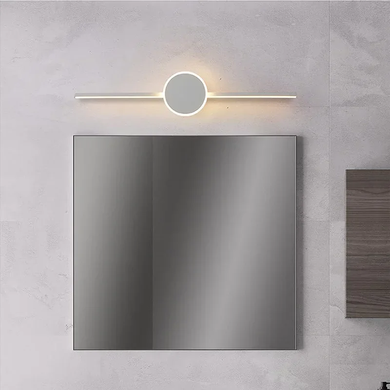 Imagem -03 - Moderno Led Arandela de Parede para o Quarto Cabeceira Banheiro Ferragens Alumínio Banho Espelho Linha Lâmpada Decoração Casa Luminária Brilho