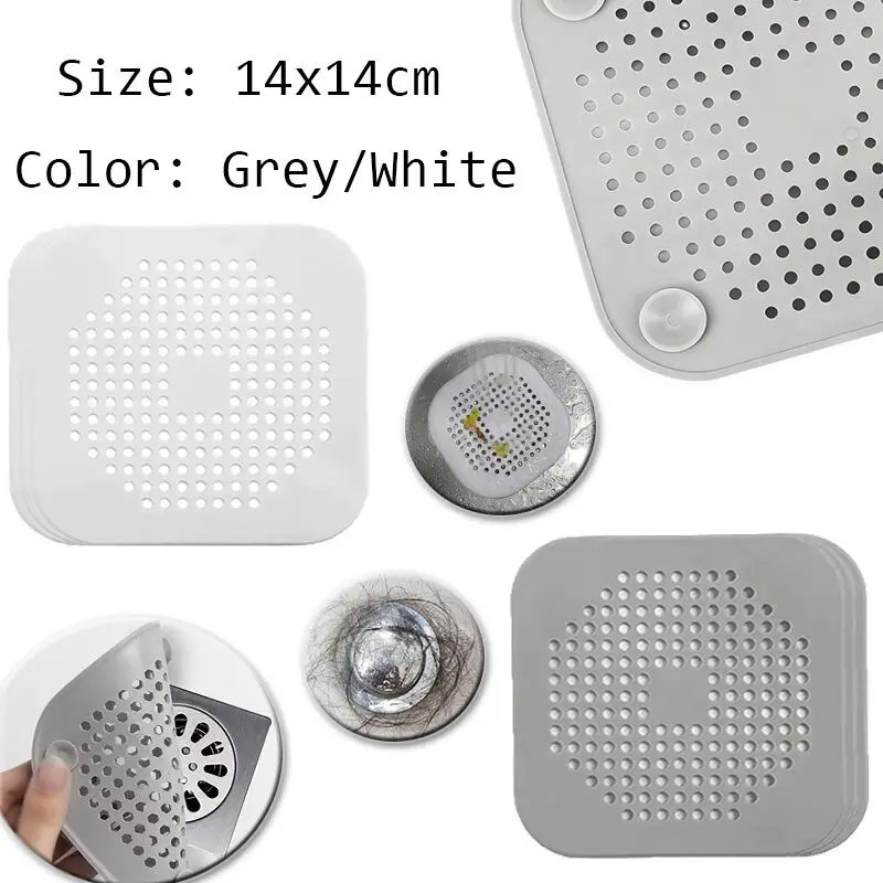 

12-4pcs Hair Catcher for Sink Drain,Anti-Blocking Strainer Bathtub Shower Floor Stopper,Kitchen Bathroom Sink Cover Accessories