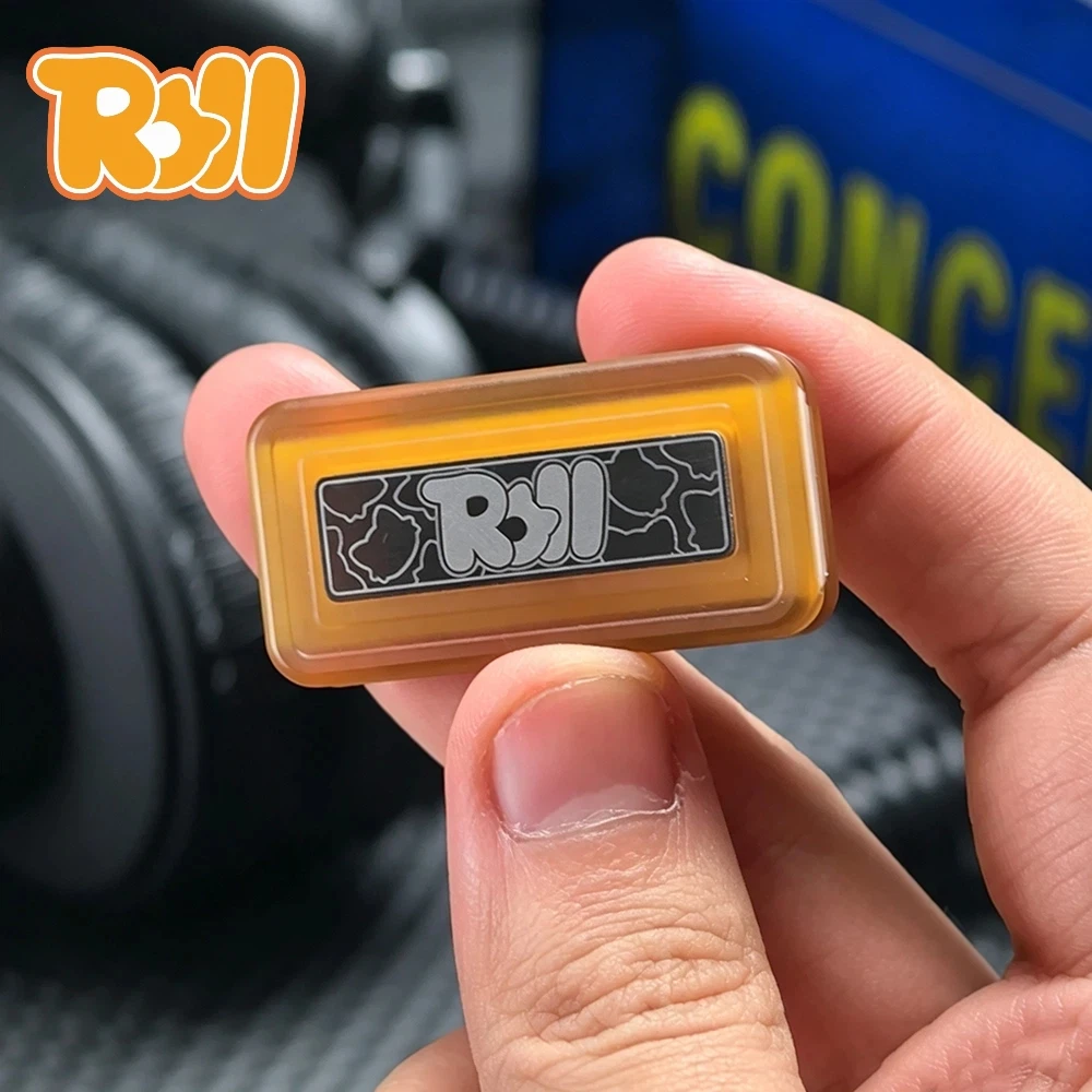 RoLL EDC Tiger Roll Fidget Slider Stress Relief Toy PEI Push Slider Fidget Toy For Adults Original Designs Anxiety Relief Gadget