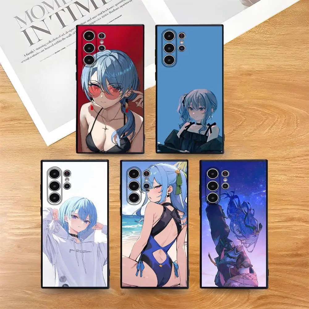 

Singer H-Hoshimachi Suisei Phone Case Skin-Friendly Soft TPU Case Compatible With Samsung S21/S22/S23/S24/S25 FE/Plus/Ultra