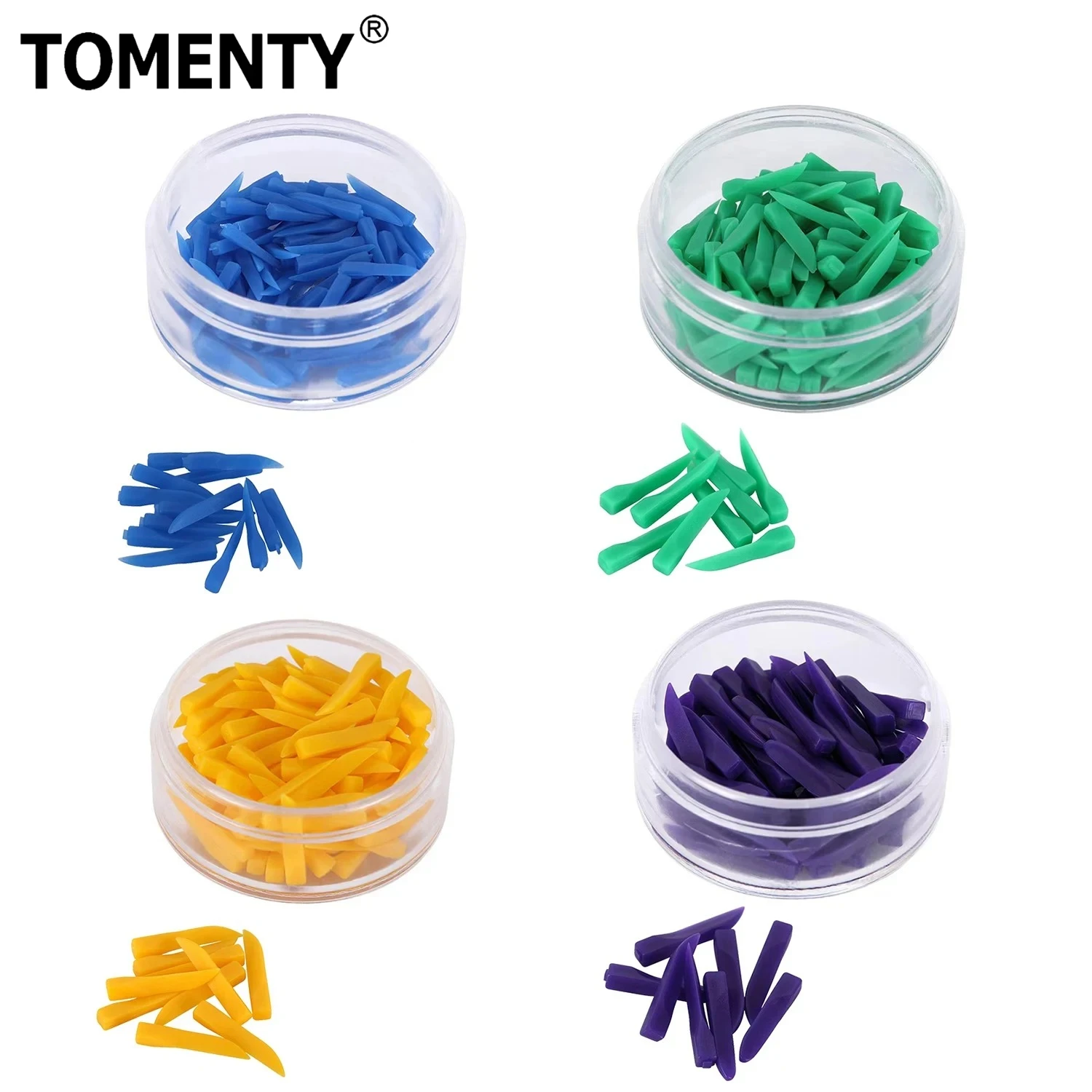 

100Pcs Dentist Disposable Supplies Dental Interdental Wedge Wood Tooth Gap Wedge Specially Treated Tips Gum Protection