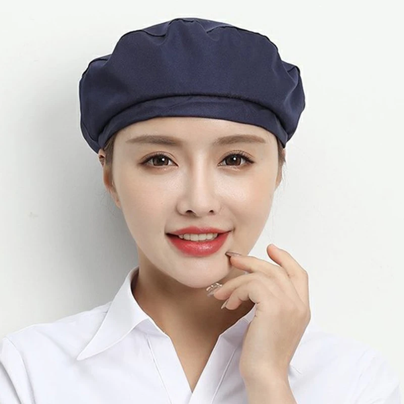 Both Sexes Workshop Hat Factories Textile Mill Full Cloth Dust-proof Anti-Grease Fumes Cap Bar Catering Kitchen  Chef Work Hats