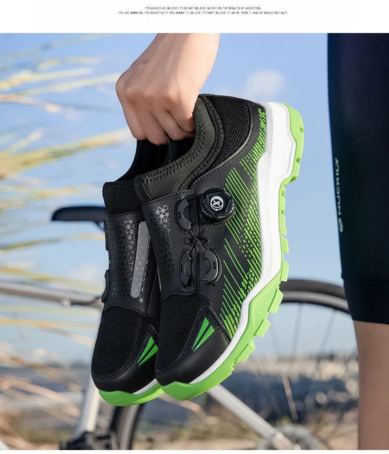 Unisex-Radsport-Sneaker MTB-Schuhe mit Herren-Spikes für Straßen- und Dirt-Bikes, flache Rennschuhe für Damen, Mountainbike-Spd-MTB-Schuhe, Zapatillas MTB – Detail 3