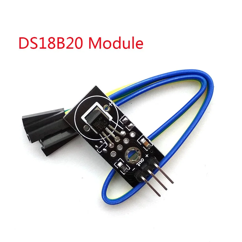 Цифровой модуль датчика обнаружения температуры DS18B20, плата модуля постоянного тока 5 В