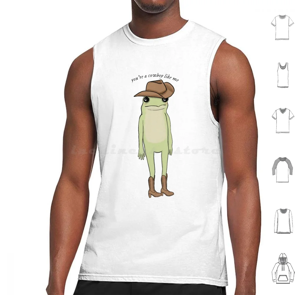 

You're A Cowboy Like Me Майки с принтом Хлопок You Re A Cowboy Like Me Cowboy Evermore Folklore Frog Frog Cowboy