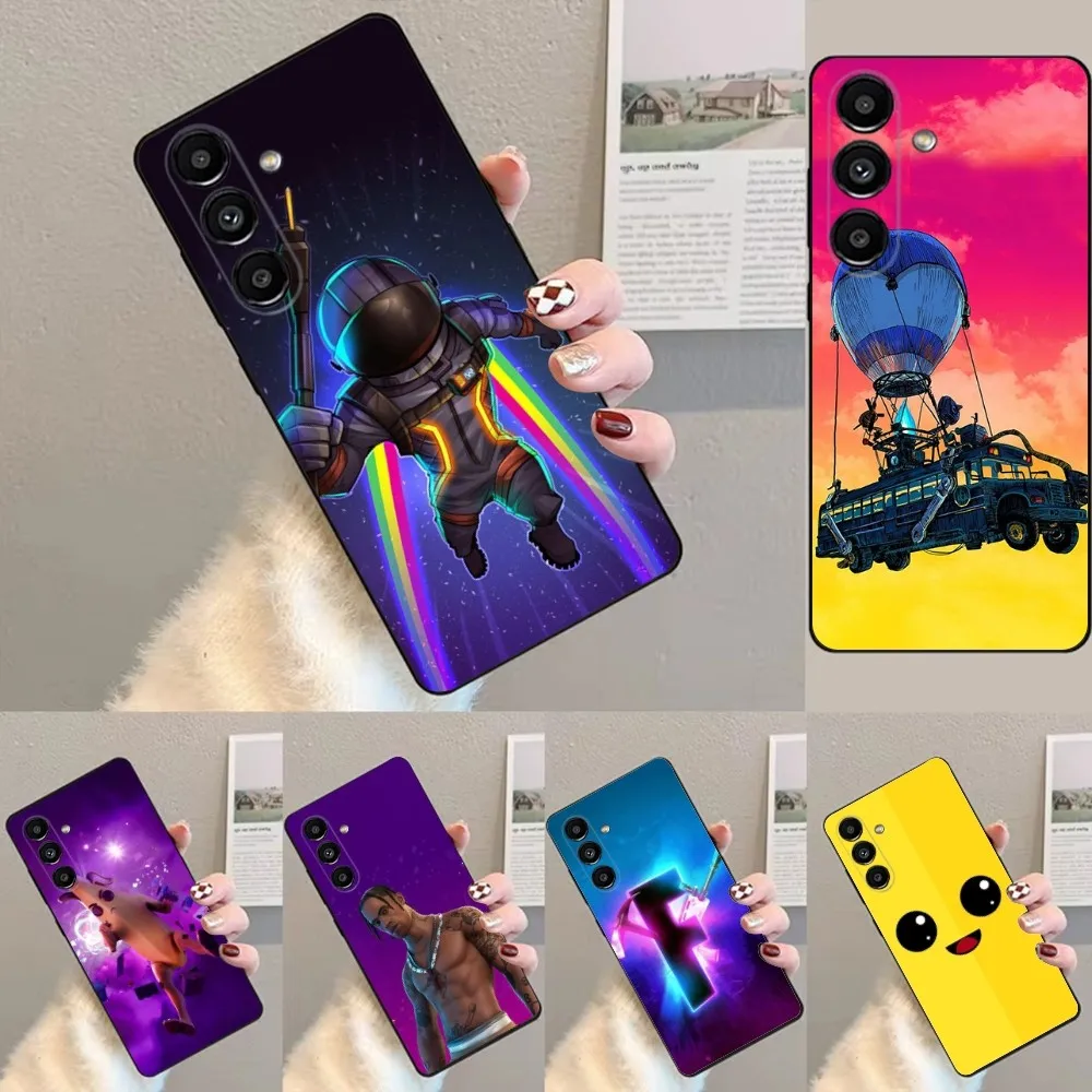 Cool F-Fortnite  Phone Case For Samsung S24,23,22,30,21,10,9,Ultra,Plus,Lite,FE,Soft Silicone Black Cover