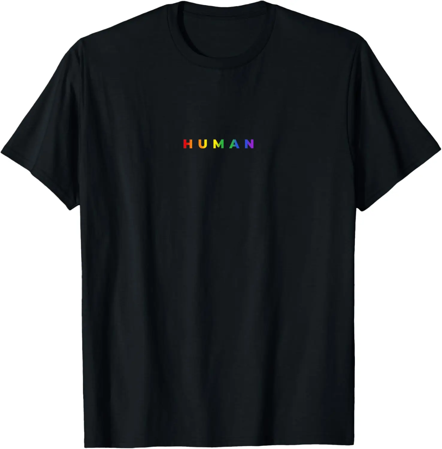 Human Rainbow Subtle Pride Month LGBT Gay Rights Equality T-Shirt