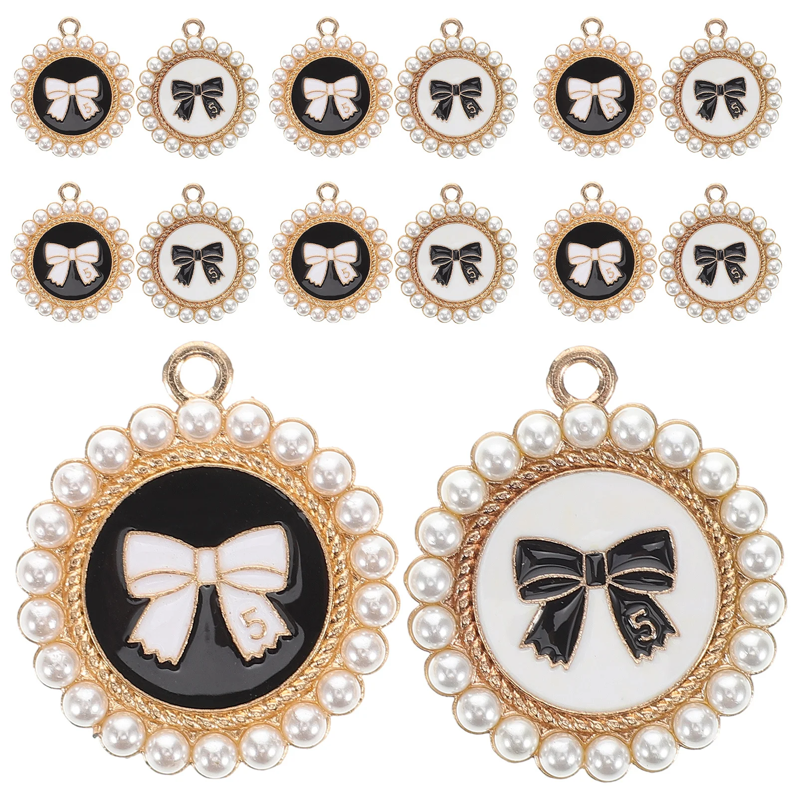 

20Pcs Bow Knot Cabochons Metal Bowknot Charms for DIY Jewelry Making Pendants Earrings Bracelets Necklaces Craft Projects