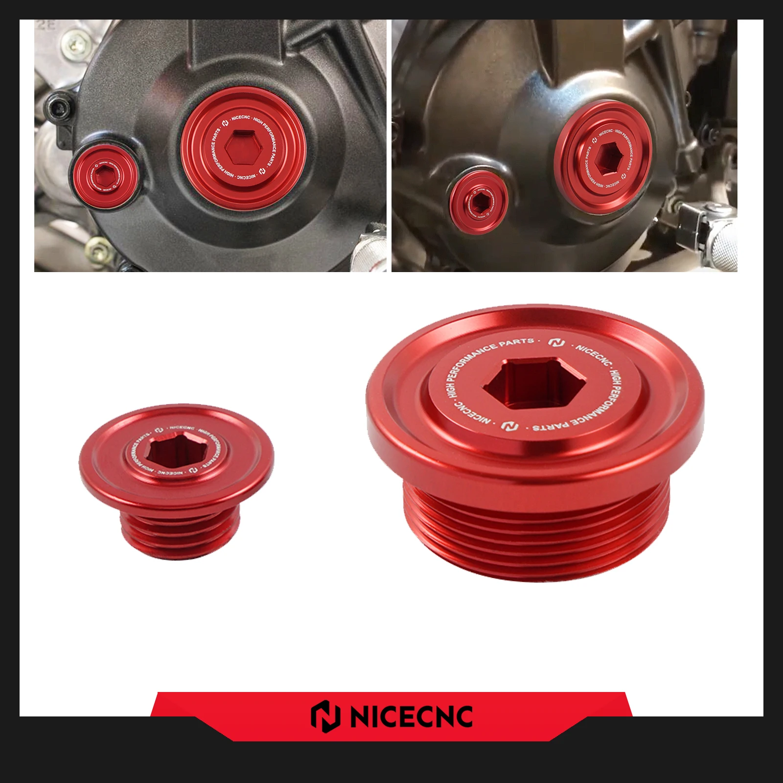 

NICECNC Motorcycle Engine Cover Cap Plug Crankcase Screw Cover Kit For Honda CRF 250R 250RX 250 R RX CRF250R CRF250RX 2018-2024