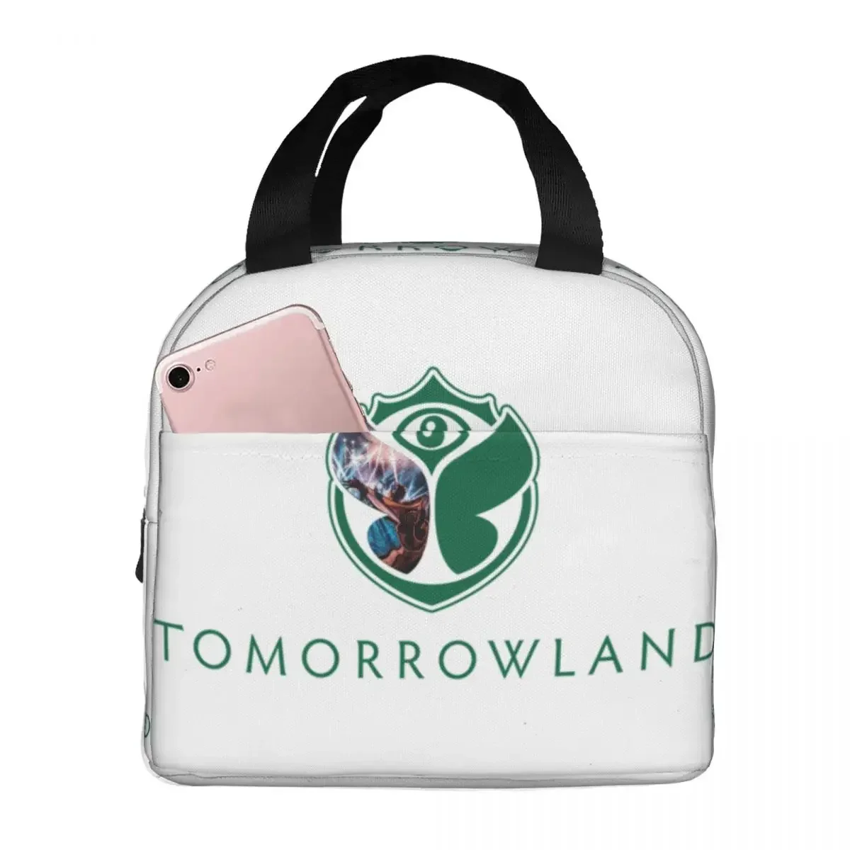 Tomorrowland Electronic Dance Festival Insulated Lunch Tote Bag for Women Portable Thermal Cooler Bento Box Camping Travel