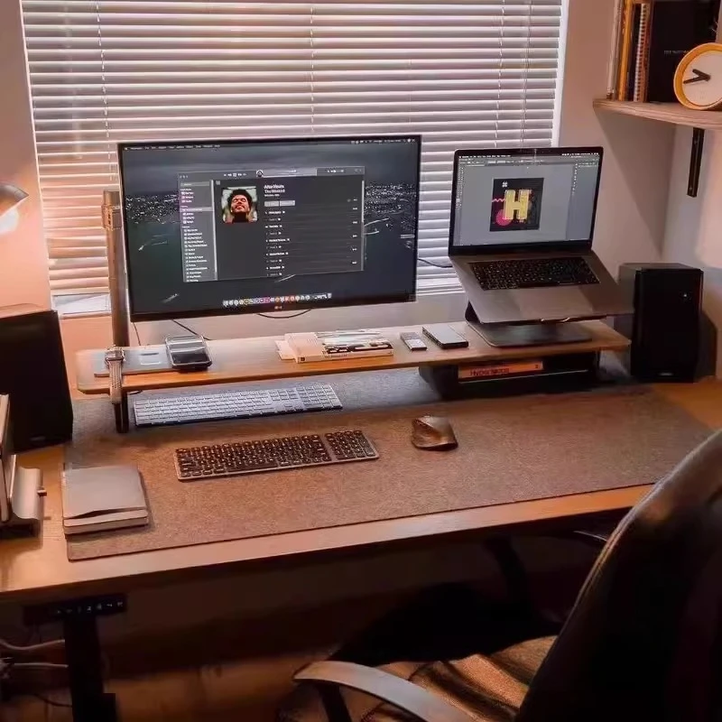 rialzo-da-ufficio-con-supporto-in-legno-di-noce-nera-premium-per-schermo-del-computer-scaffale-per-laptop-extra-lungo-scaffale-per-gestione-desktop