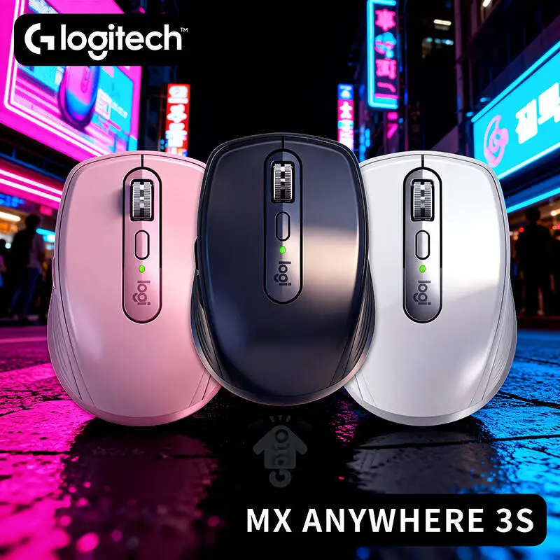 

Original Logitech MX Anywhere 3S for Productivity, Logi Flow Cross-Computer, Quiet, Adjustable DPI