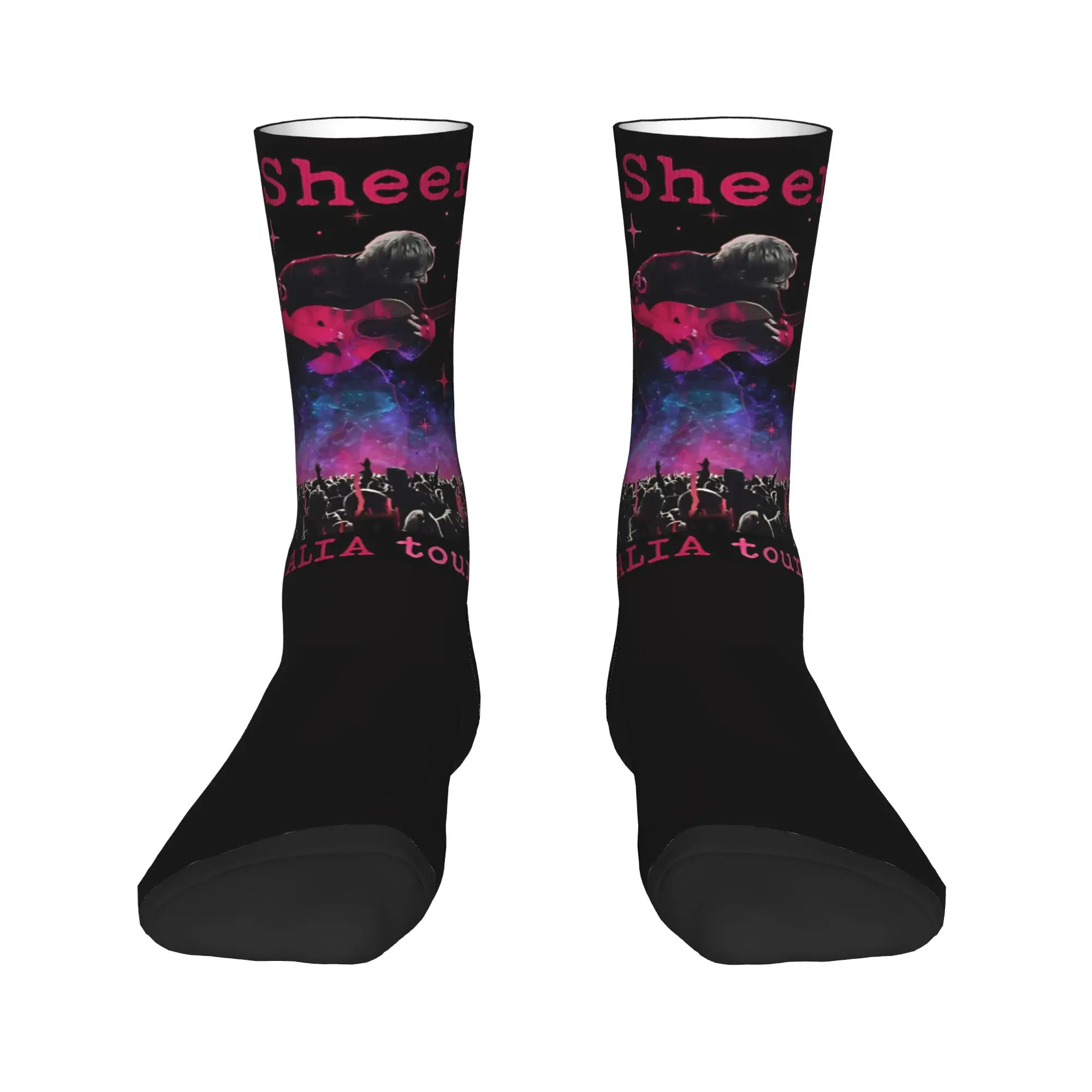 Ed Sheeran Tour Aussie Loop 2026 Amatelah Socks  Pattern Stockings Anti Skid Men's Socks Breathable Spring Gothic Climbing Socks