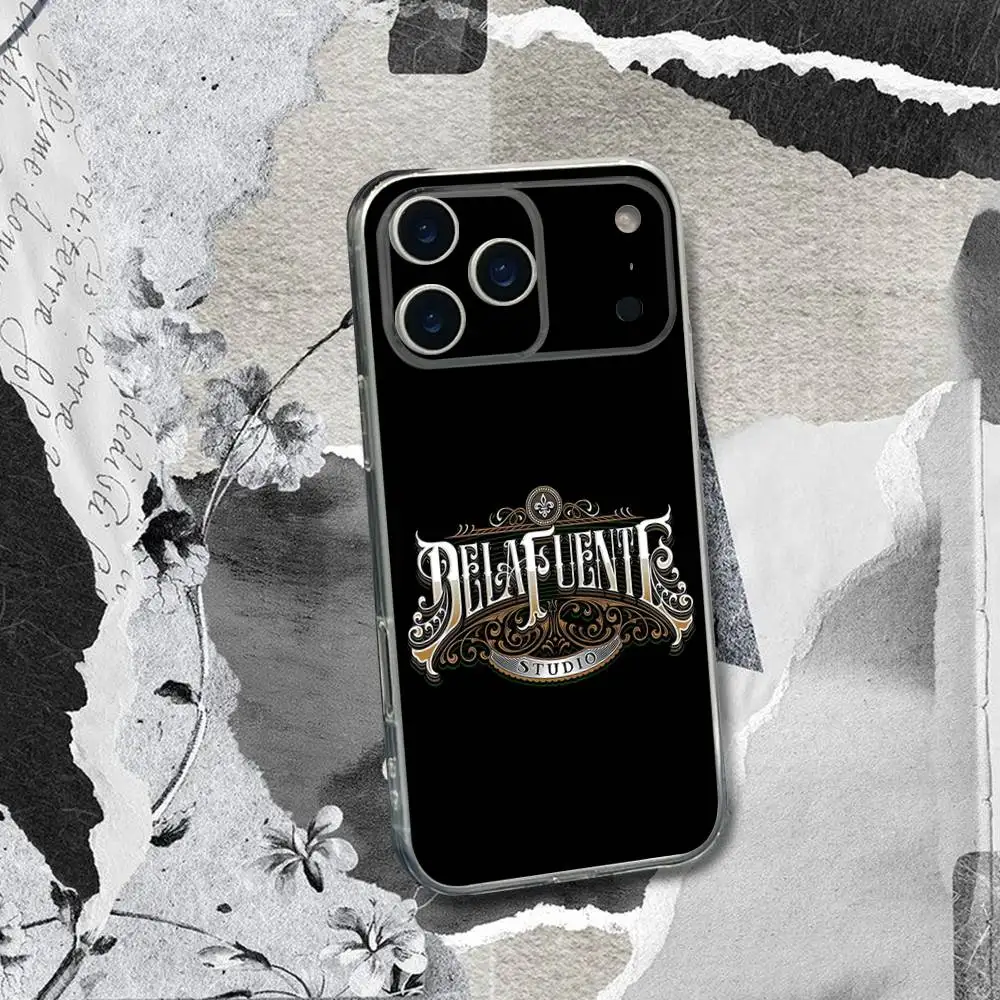 Casing HP D-Dellafuente Rapper Untuk iPhone 17,16,15,14,13,12,11 Pro,Max,Plus,X,XS,XR,SE4,E Mini Transparan Bahan Lembut