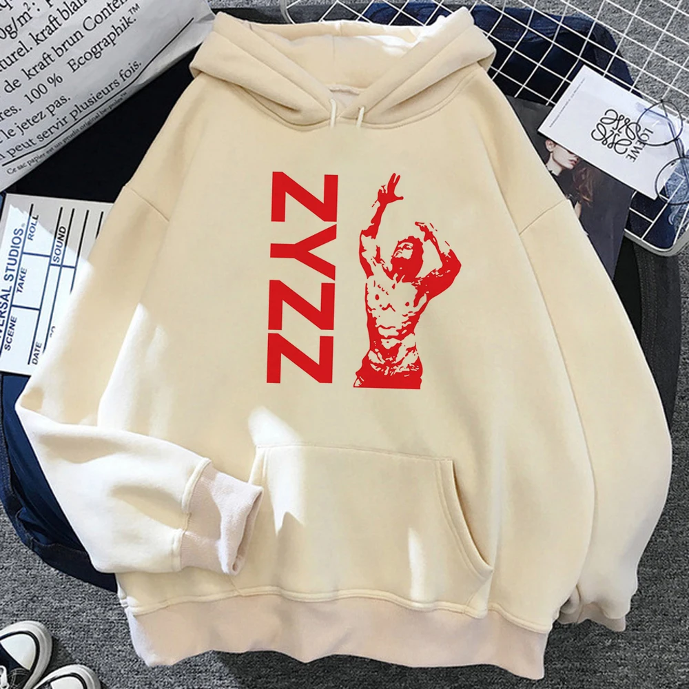 Zyzz Hoodies Vrouwen Harajuku Koreaanse Stijl Anime Y 2K Esthetiek Trekt Vrouwen Fleece Pullover